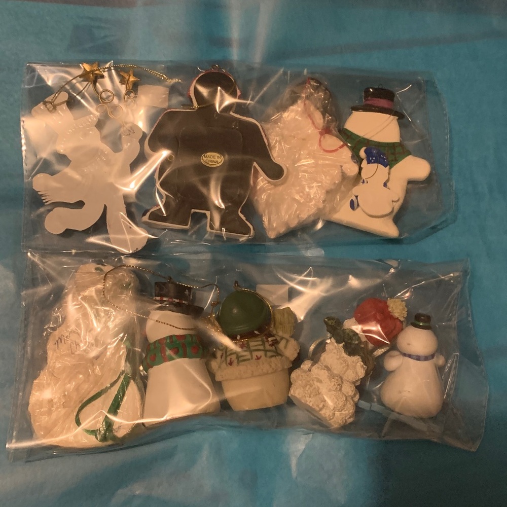 3 bags of Christmas Ornaments Snowmen, elves and candle clips - Picture 6 of 17